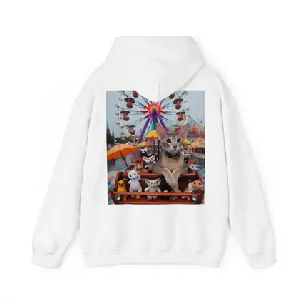 Abyssinian Cat Carnival Ferris Wheel Scene