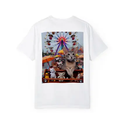Abyssinian Cat Carnival Ferris Wheel Scene
