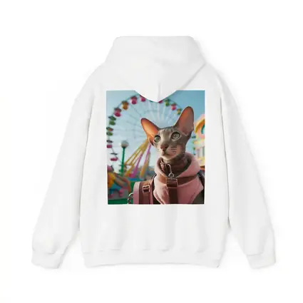 Oriental Shorthair Cat at Colorful Amusement Park