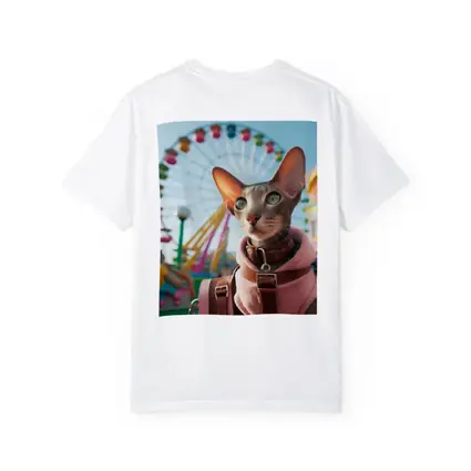 Oriental Shorthair Cat at Colorful Amusement Park