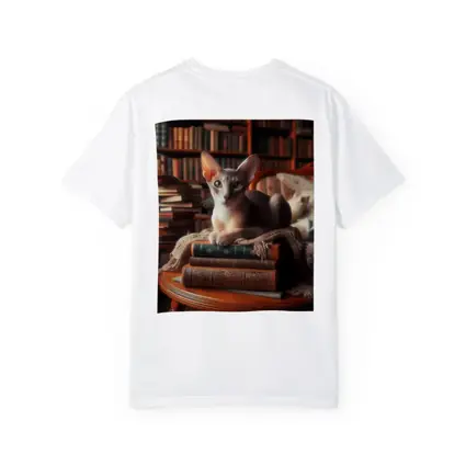 Oriental Shorthair Cat Library Cozy Books