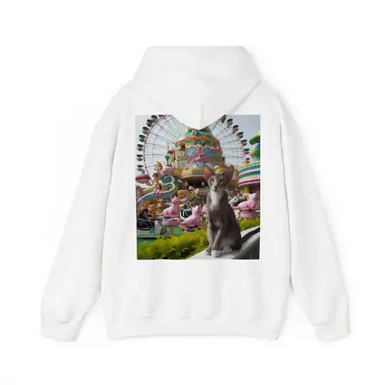 Oriental Shorthair Cat Colorful Amusement Park