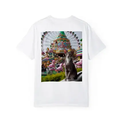 Oriental Shorthair Cat Colorful Amusement Park