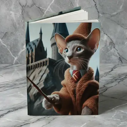 Oriental Shorthair Cat Wizard Castle Background