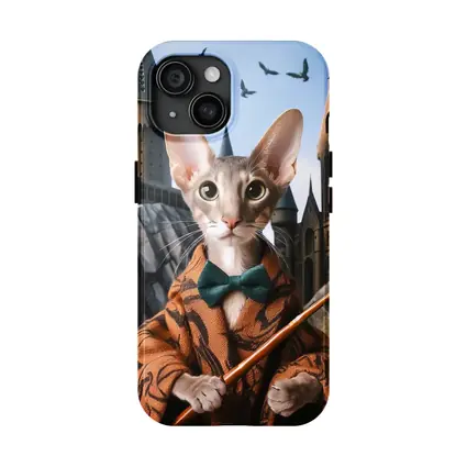 Oriental Shorthair Cat Wizard Castle Fantasy