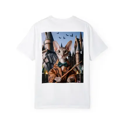 Oriental Shorthair Cat Wizard Castle Fantasy