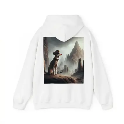 Adventure Cat Ancient Ruins Misty Landscape