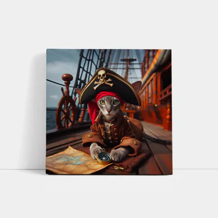 Gray Cat Pirate Ship Deck Adventure