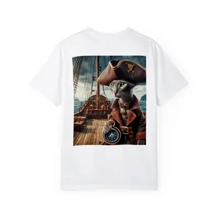 Russian Blue Cat Pirate Ship Deck