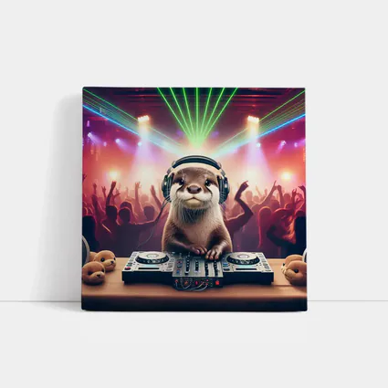 Otter DJ Spinning at Neon Club Party