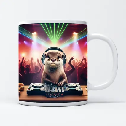Otter DJ Spinning at Neon Club Party