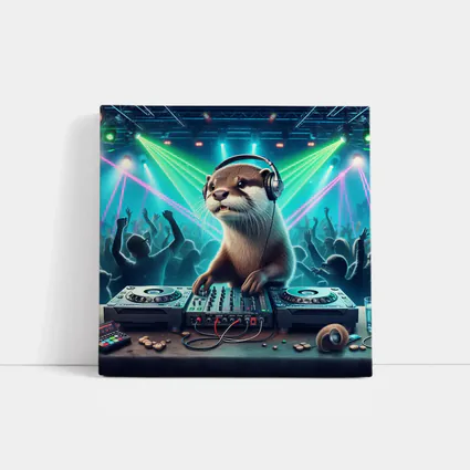 Otter DJ Spinning at Neon Club Party