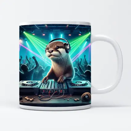 Otter DJ Spinning at Neon Club Party