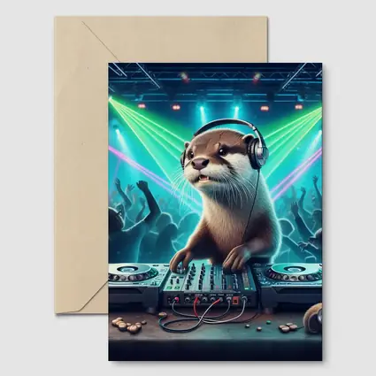 Otter DJ Spinning at Neon Club Party