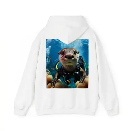 Otter Scuba Diver Underwater Coral Reef