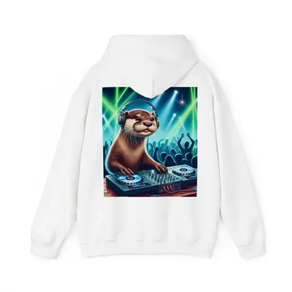 Otter DJ Spinning Records At Night Club