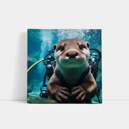 Otter Scuba Diver Underwater Ocean Adventure