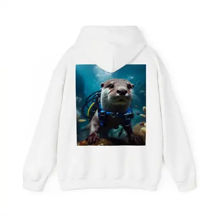 Otter Scuba Diver Underwater Coral Reef