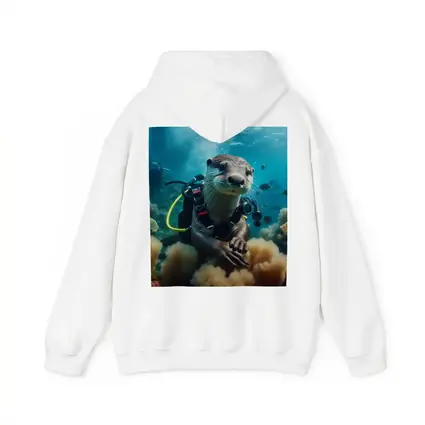 Otter Scuba Diver Underwater Coral Reef