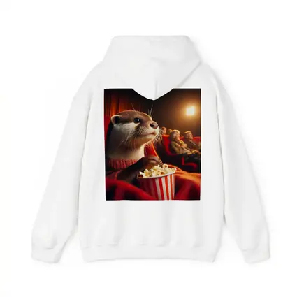 Otter Eating Popcorn In Movie Theater