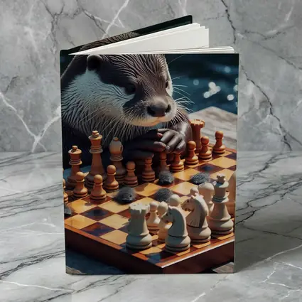 Otter Playing Chess By The Water