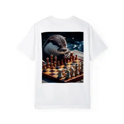 Otter Playing Chess By The Water