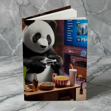 Panda Gaming Controller Cozy Living Room