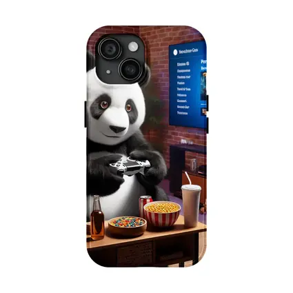 Panda Gaming Controller Cozy Living Room