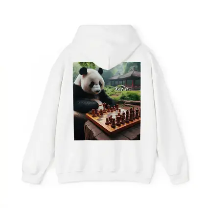 Giant Panda Playing Chess Forest Garden