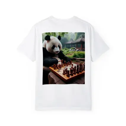 Giant Panda Playing Chess Forest Garden