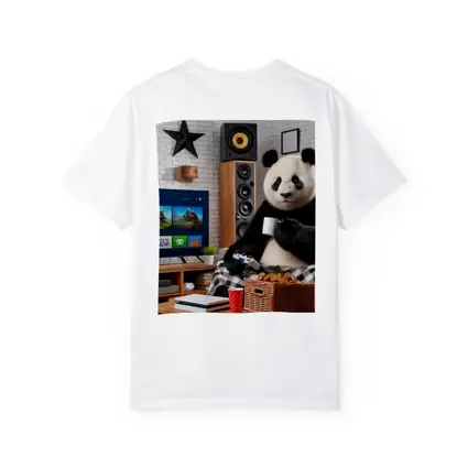 Panda Gaming Cozy Living Room Scene