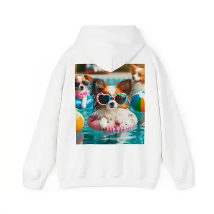 Papillon Dog Sunglasses Pool Party Summer