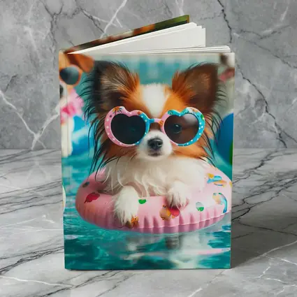 Papillon Dog Sunglasses Pool Party Summer