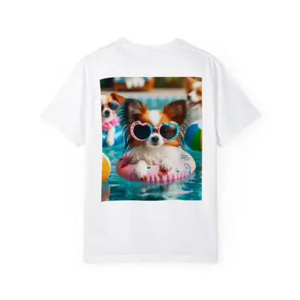 Papillon Dog Sunglasses Pool Party Summer