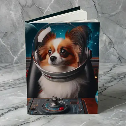 Papillon Dog Astronaut Space Cockpit