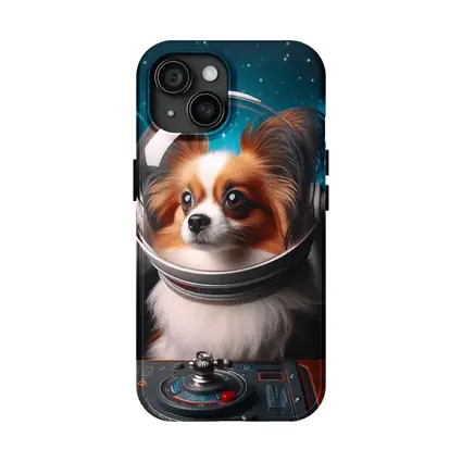 Papillon Dog Astronaut Space Cockpit