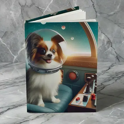 Papillon Dog Astronaut Space Cockpit