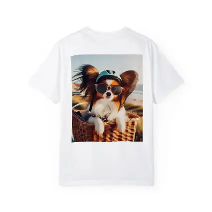 Papillon Dog Sunglasses Helmet Beach Basket