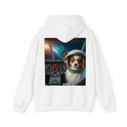 Papillon Dog Astronaut Space Cockpit Art