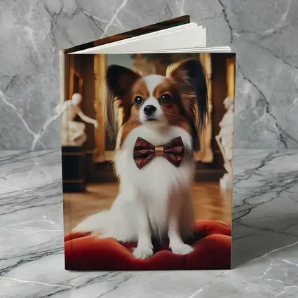 Papillon Dog Bow Tie Classical Museum Gallery