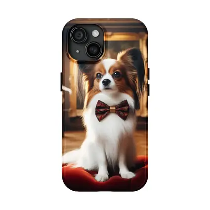 Papillon Dog Bow Tie Classical Museum Gallery