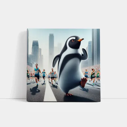 Penguin Running City Marathon Race