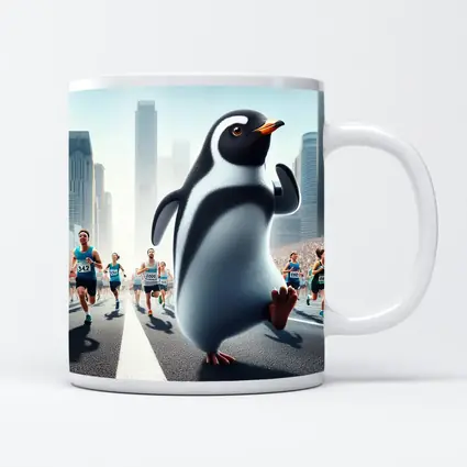 Penguin Running City Marathon Race