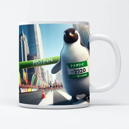 Penguin Running Marathon City Finish Line