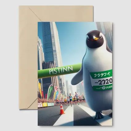 Penguin Running Marathon City Finish Line