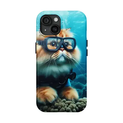 Persian Cat Scuba Diving Underwater Coral Reef