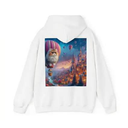 Persian Cat Hot Air Balloon Fantasy Castle
