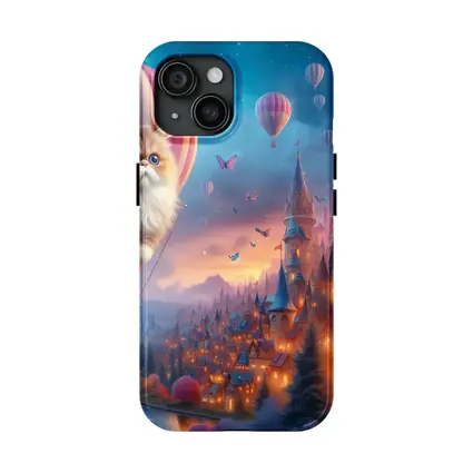 Persian Cat Hot Air Balloon Fantasy Castle