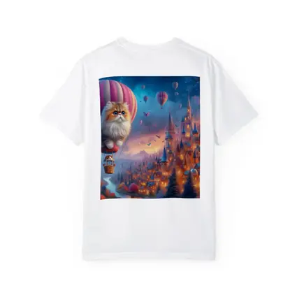 Persian Cat Hot Air Balloon Fantasy Castle