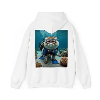 Exotic Shorthair Cat Scuba Diver Underwater Coral